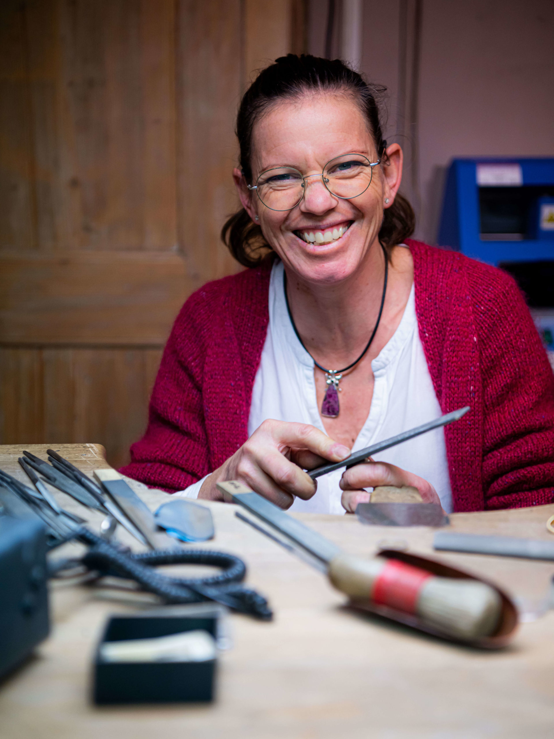Portrait de Fanny Jaquier dans son atelier - Marie Claire Suisse - Les bonnes adresses 
