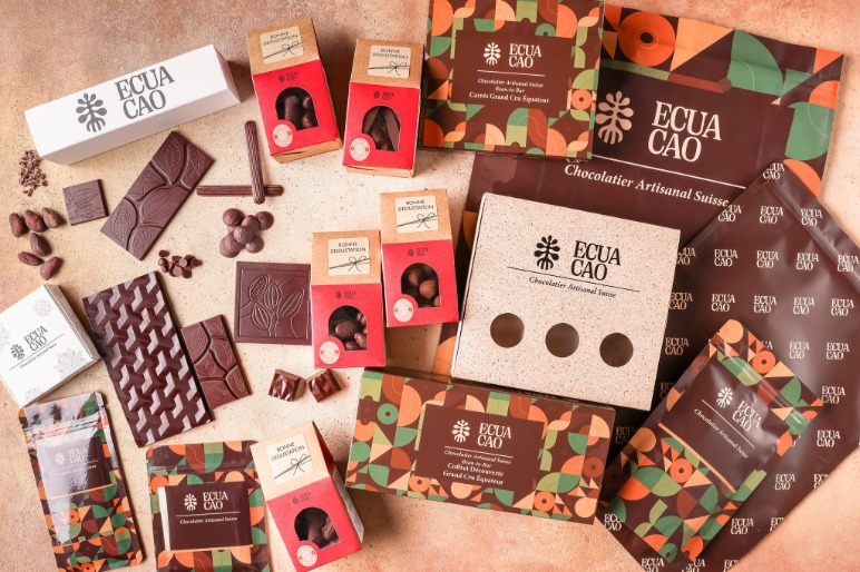 Tablette de chocolat équatorien Ecuacao au packaging artisanal et éthique. Les bonnes adresses de Marie Claire Suisse - Koah Média.