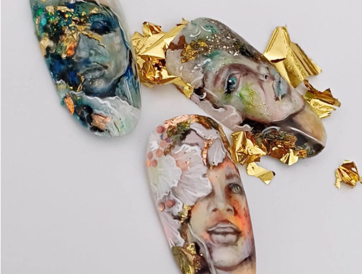 Nail art artistique ultra-détaillé réalisé par Yllonka Pryor de chez Okallyn - Les bonnes adresses de Marie Claire Suisse - Koah Média