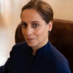 Maria Grazia Davino, directrice Europe de BYD, lors de son interview pour Marie Claire Suisse.