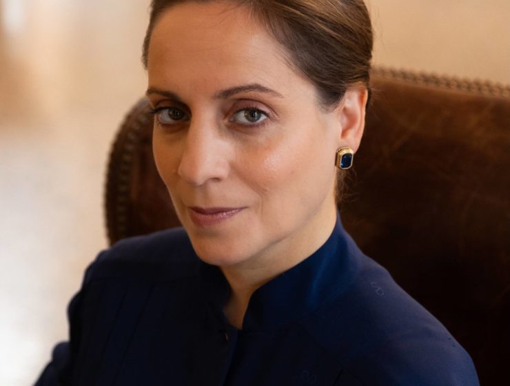 Maria Grazia Davino, directrice Europe de BYD, lors de son interview pour Marie Claire Suisse.