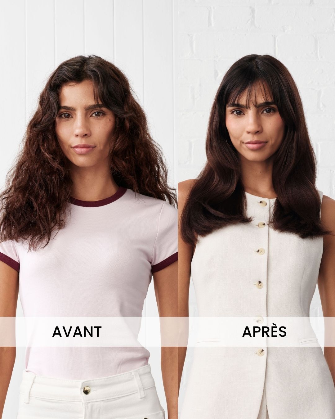 Avant Après avec brosse BaByliss