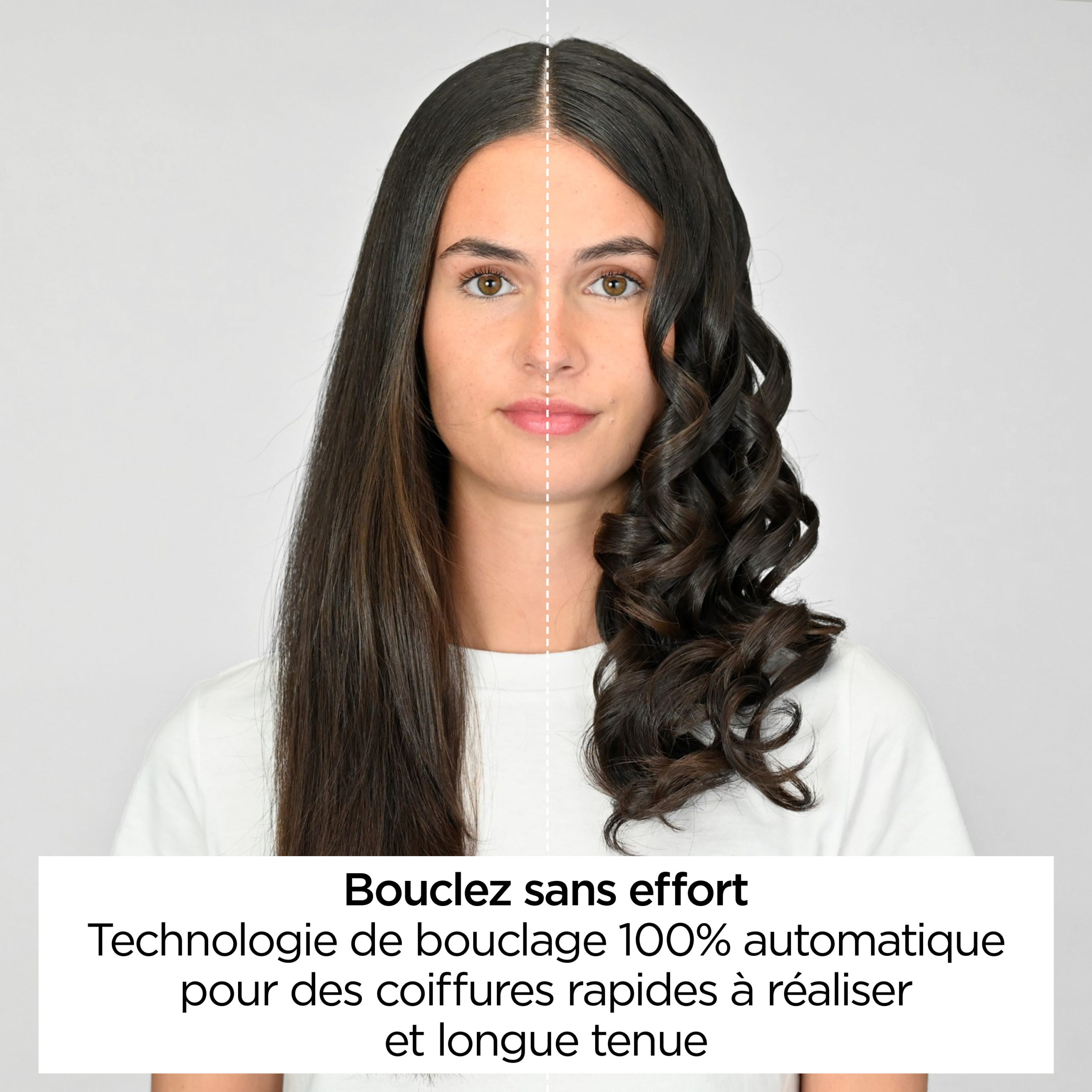 Résultat avant après avec boucleur BaByliss
