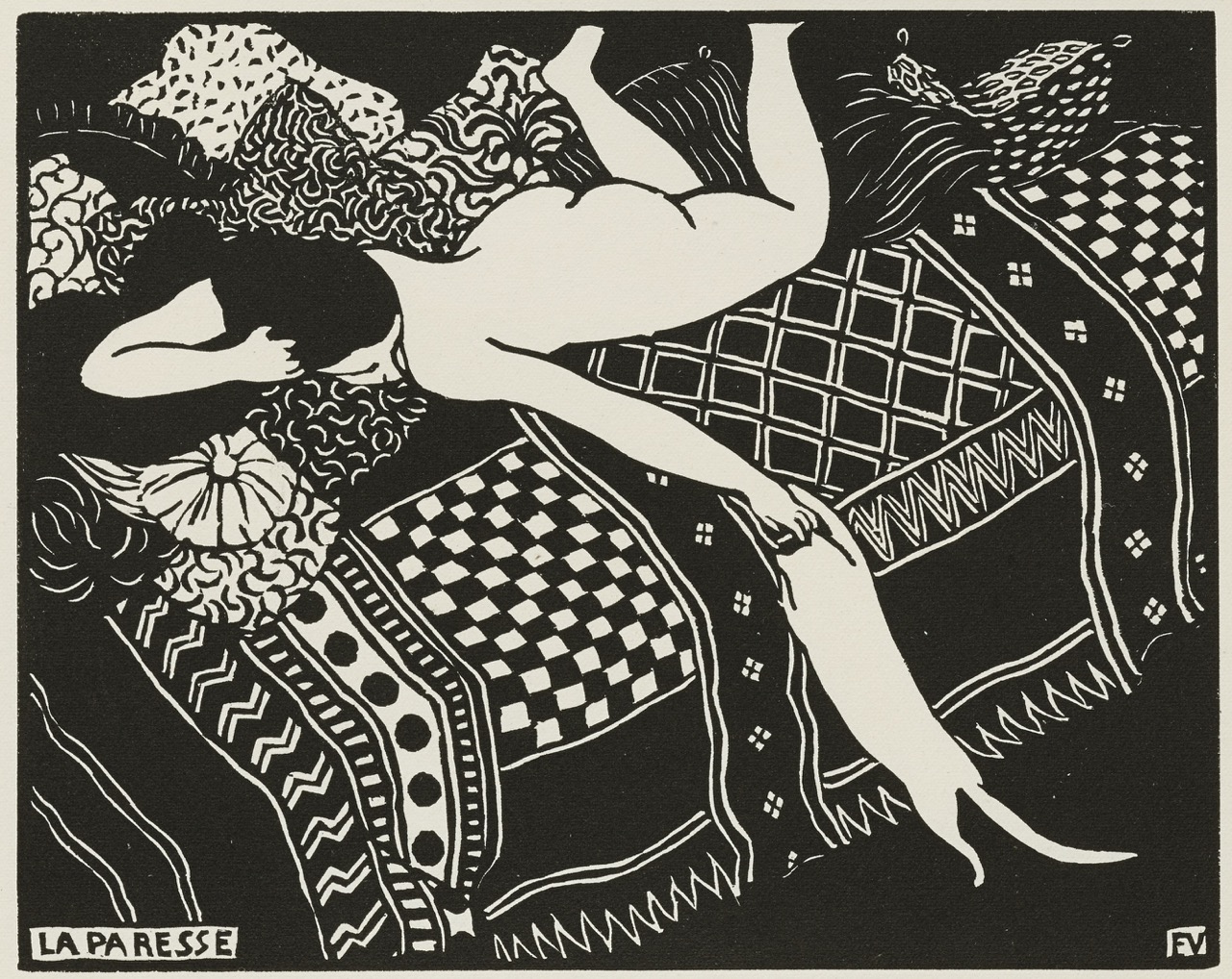 Gravure La Paresse de Félix Vallotton, 1896